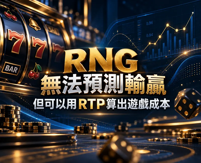 RNG 無法預測輸贏，但可以用RTP算出遊戲成本